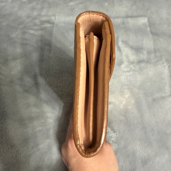 MCM Rose Gold Metallic Visetos Long Wallet main image 1